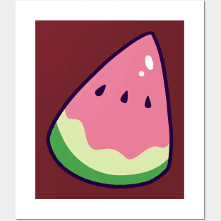 Watermelon Triangle Slice Posters and Art